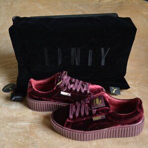 PUMA FENTY Creeper Velvet Royal Purple (Burgundy/Red) US Size 6 NEW in box